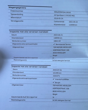 Audi A3 cena 49900 przebieg: 178000, rok produkcji 2018 z Choroszcz małe 596